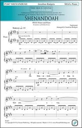 Shenandoah SSAA choral sheet music cover